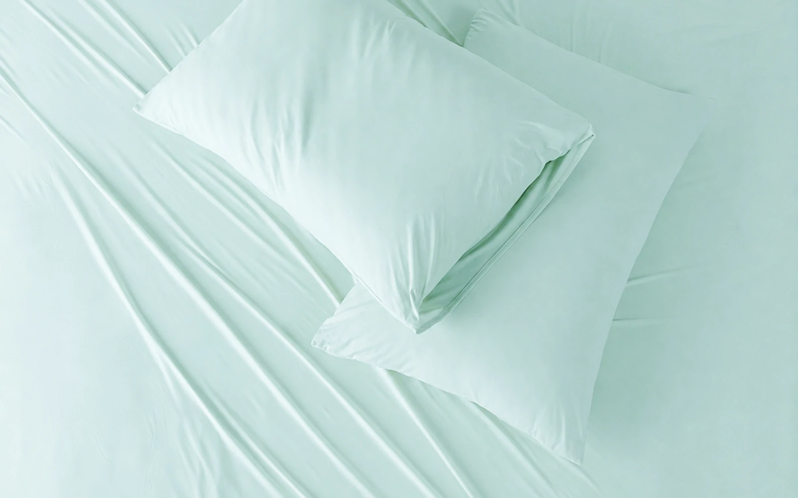 Al Saad Home Cooling Plain Bedsheet Set 3 PCS - King L.Green