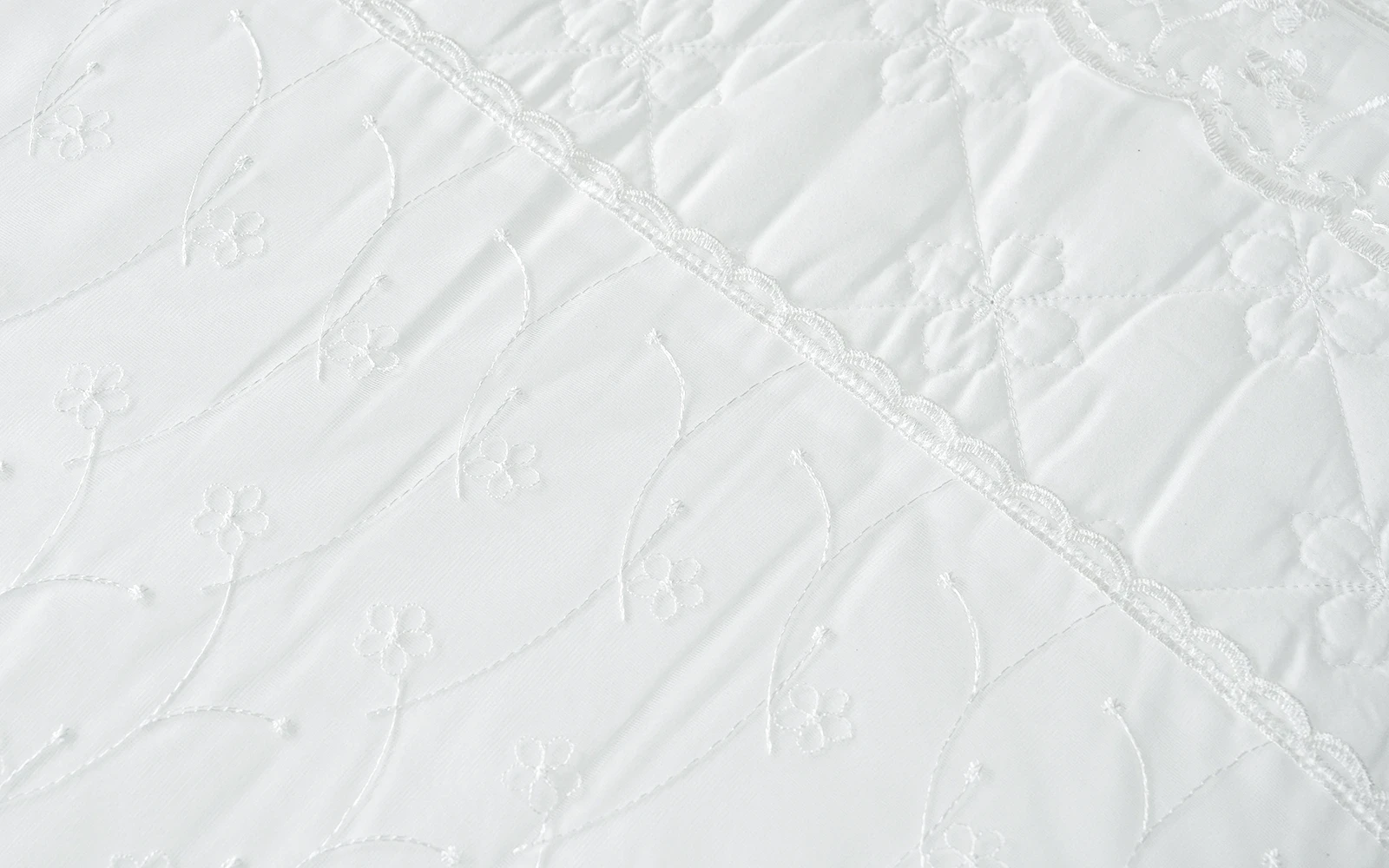 Q8 Lace Wedding Comforter Bedding Set Box 8 PCS - King Off White 