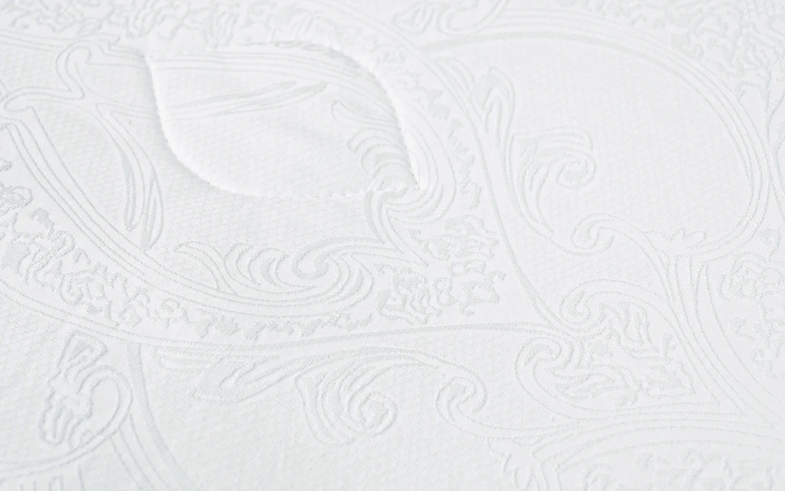 Explorer Jacquard Lace Wedding Bedspread Set Box 6 PCS - King Off White 