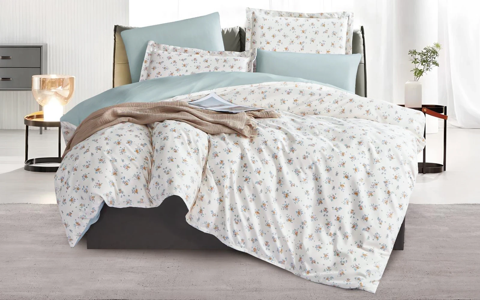 Casa Printed Duvet Cover Bedding Set Without Filling 4 PCS - King Multi Color