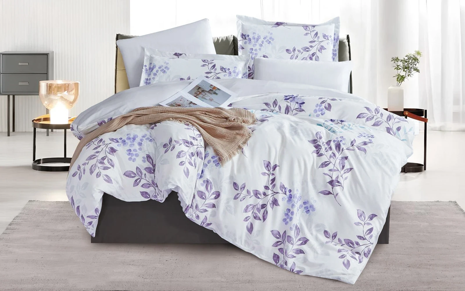 Casa Printed Duvet Cover Bedding Set Without Filling 4 PCS - King Multi Color