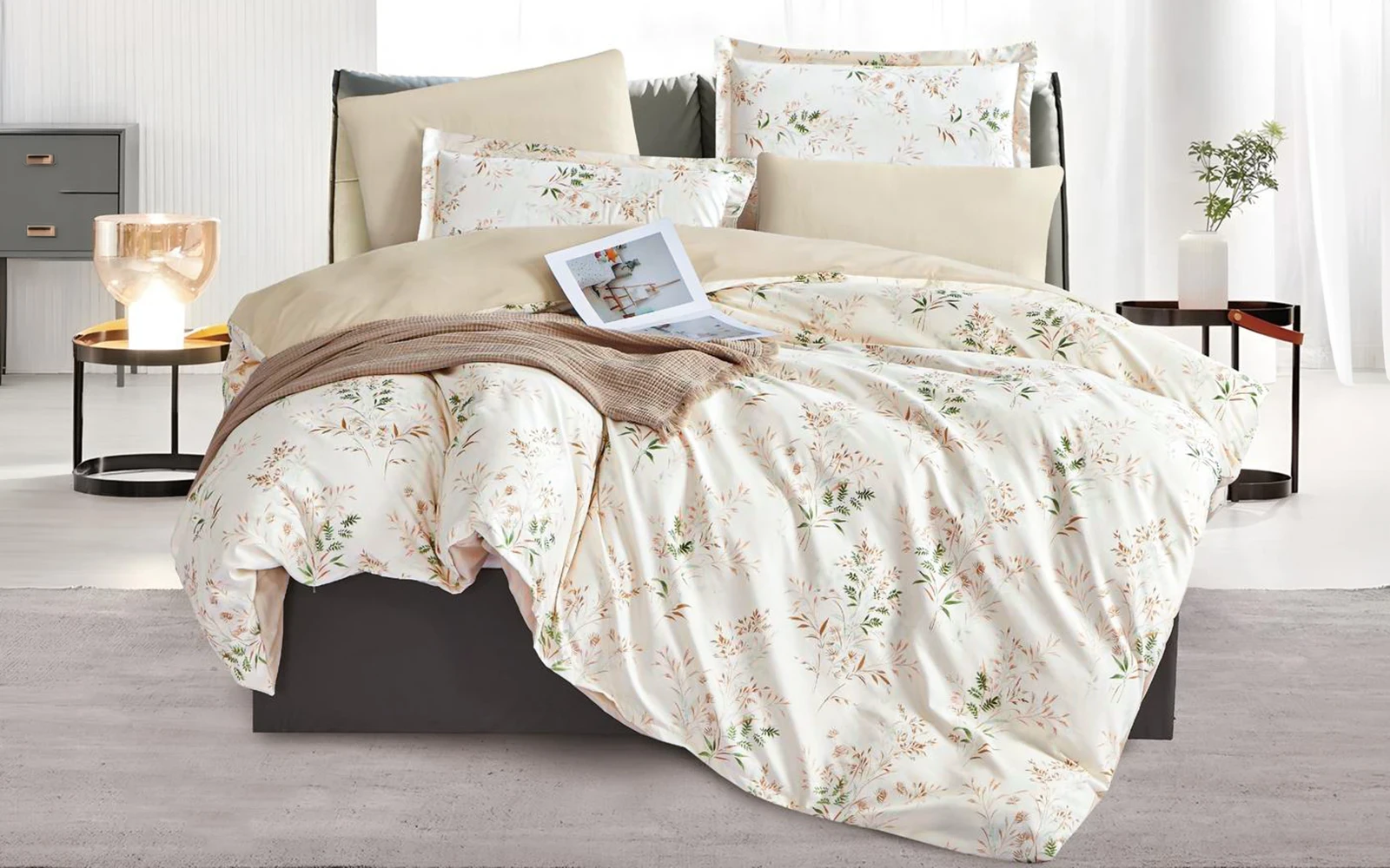 Casa Printed Duvet Cover Bedding Set Without Filling 4 PCS - King Multi Color