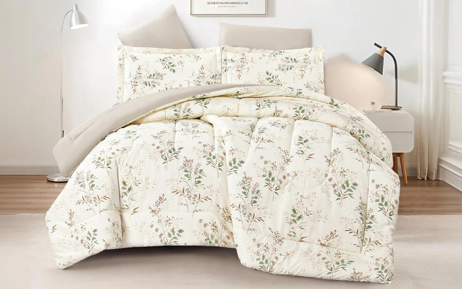 Casa Printed Comforter Bedding Set 6 PCS - King Multi Color