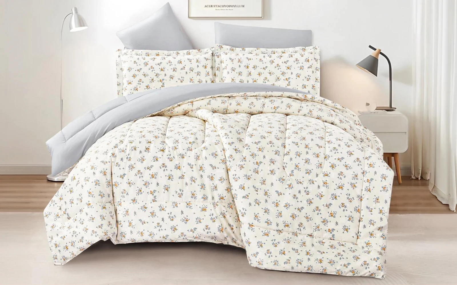 Casa Printed Comforter Bedding Set 4 PCS - Single Multi Color