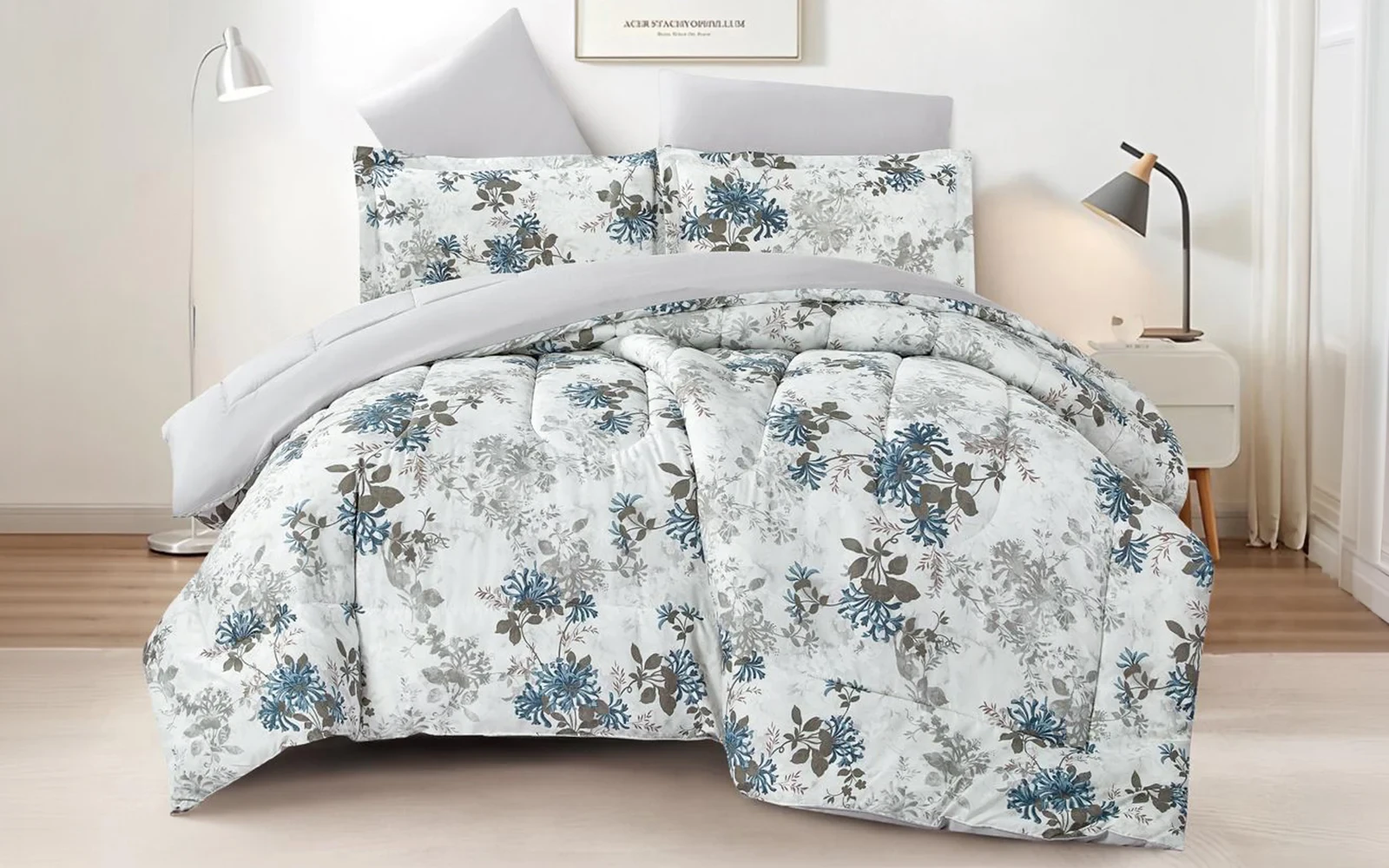 Casa Printed Comforter Bedding Set 4 PCS - Single Multi Color