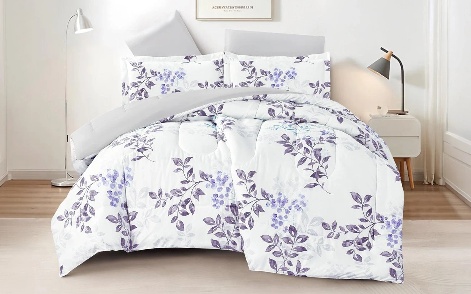 Casa Printed Comforter Bedding Set 4 PCS - Single Multi Color