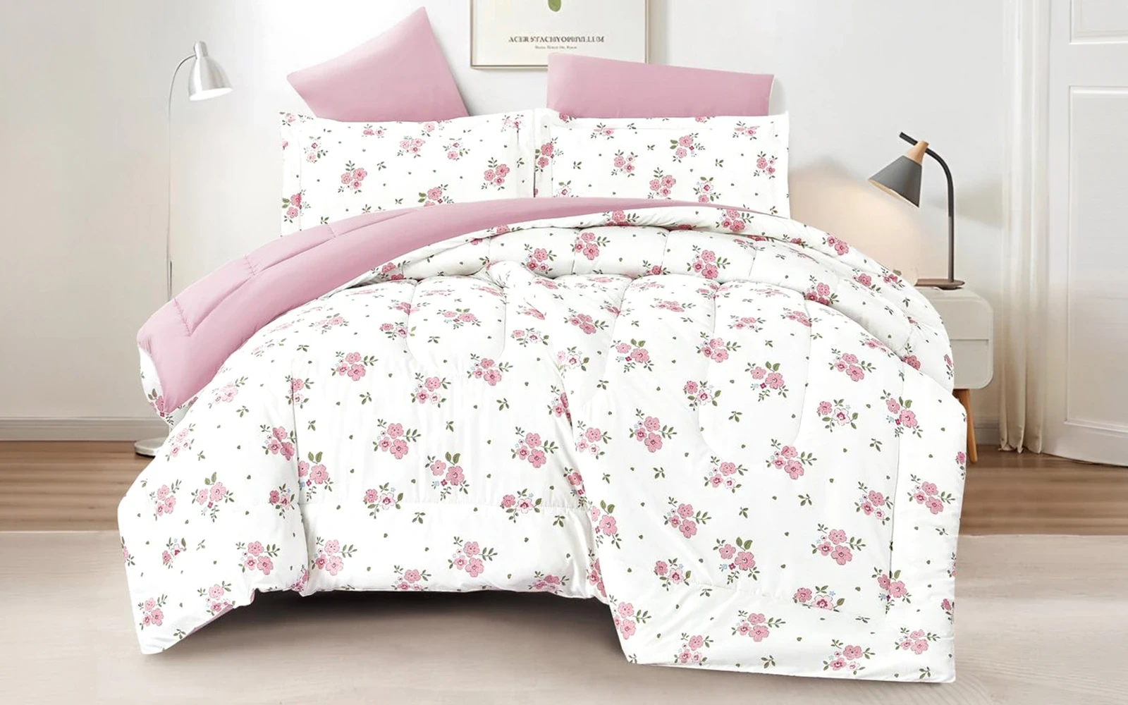 Casa Printed Comforter Bedding Set 4 PCS - Single Multi Color