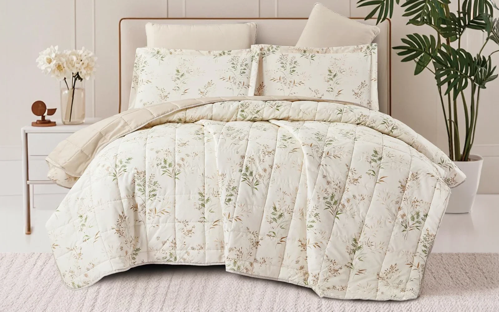 Casa Printed BedSpread Bedding Set 4 PCS - King Multi Color