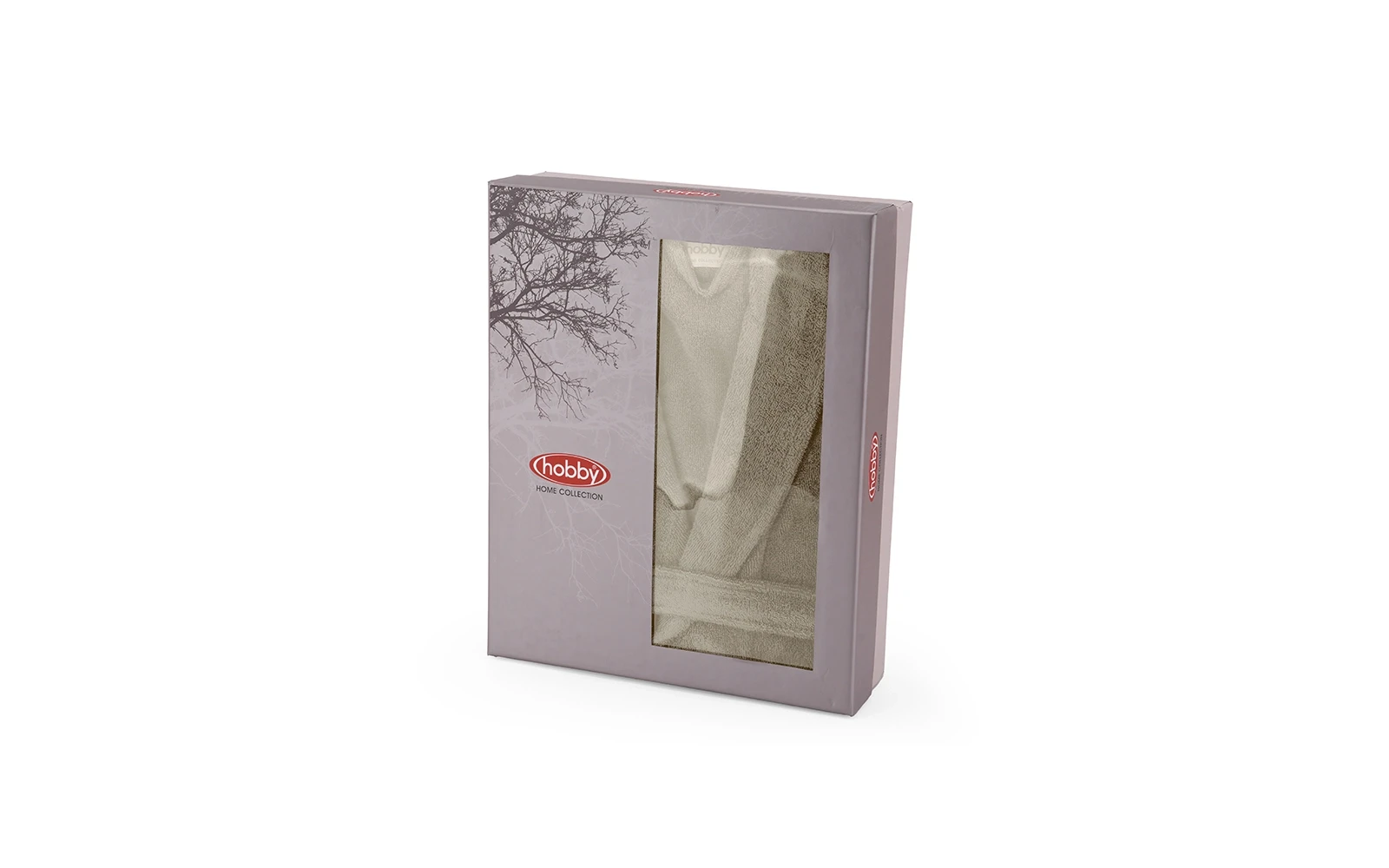 Aria Turkish Unisex Cotton Bathrobe 1 PC - Beige ( L / XL )