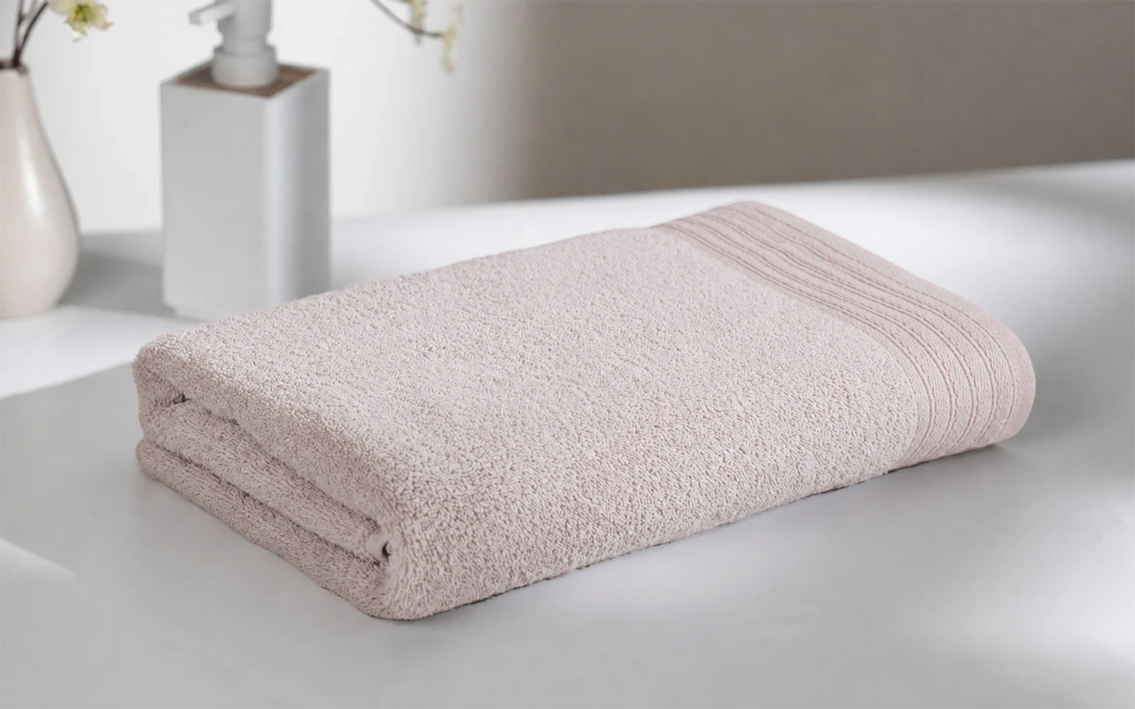 Al Saad Home Yasemen Cotton Towel 1 PC ( 90 x 150 ) - Beige
