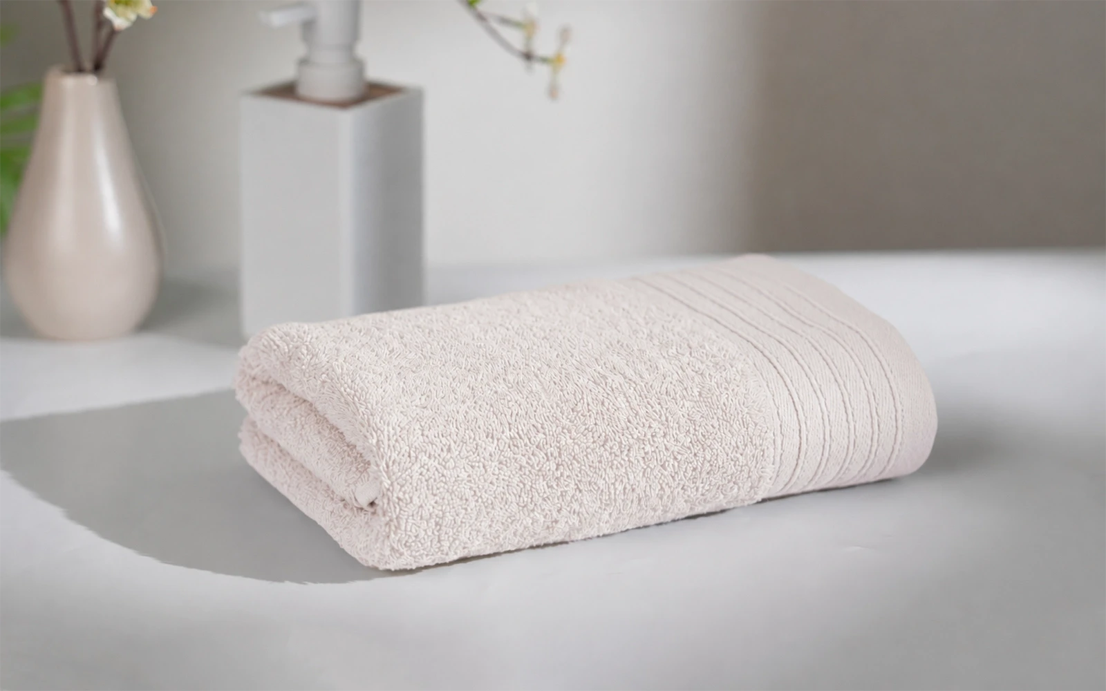 Al Saad Home Yasemen Cotton Towel 1 PC ( 50 x 100 ) - Off White