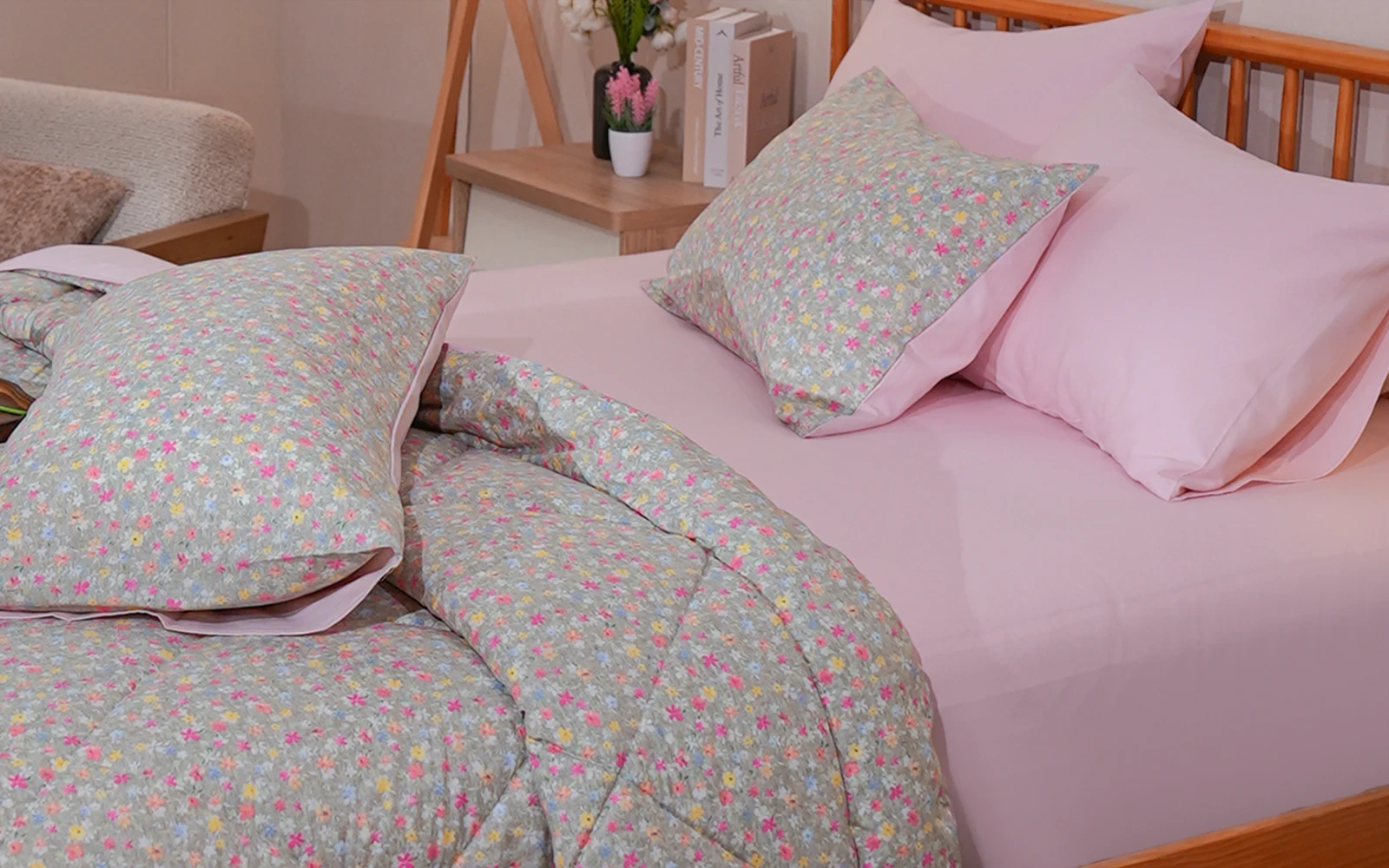 Al Saad Home Turkey Cotton Printed Comforter Bedding Set 6 PCS - King Multi Color