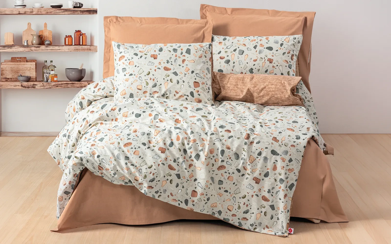 Al Saad Home Turkey Cotton Printed Comforter Bedding Set 6 PCS - King Multi Color