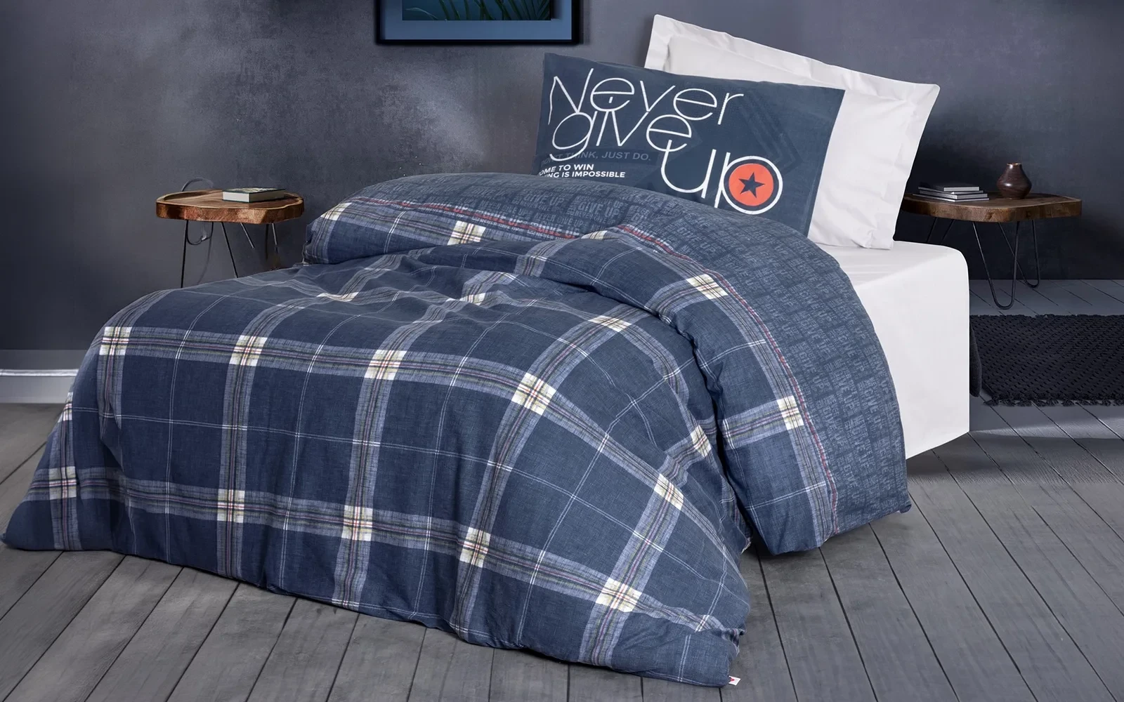 Turkey Cotton Printed Kids Comforter Bedding Set 4 PCS - Multi Color
