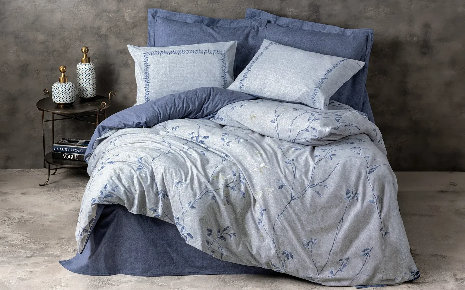 Al Saad Home Turkey Cotton Printed Comforter Bedding Set 4 PCS - Single Multi Color