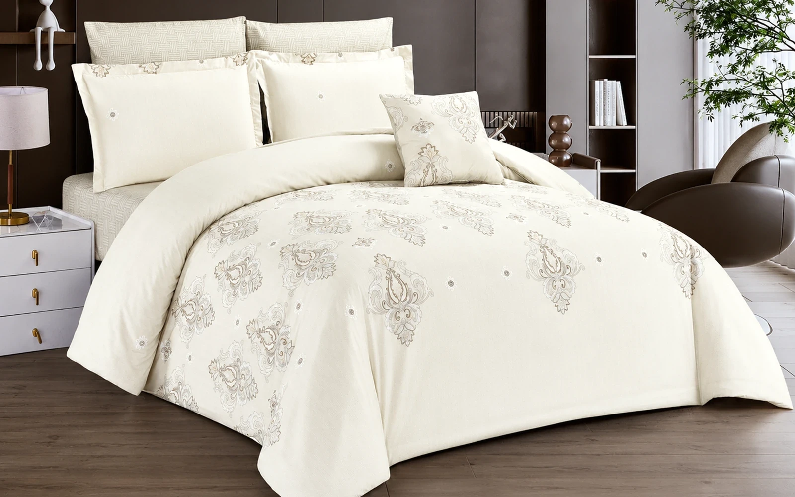 Zamzam Home Printed Comforter Bedding Set 4 PCS - Single Multi Color