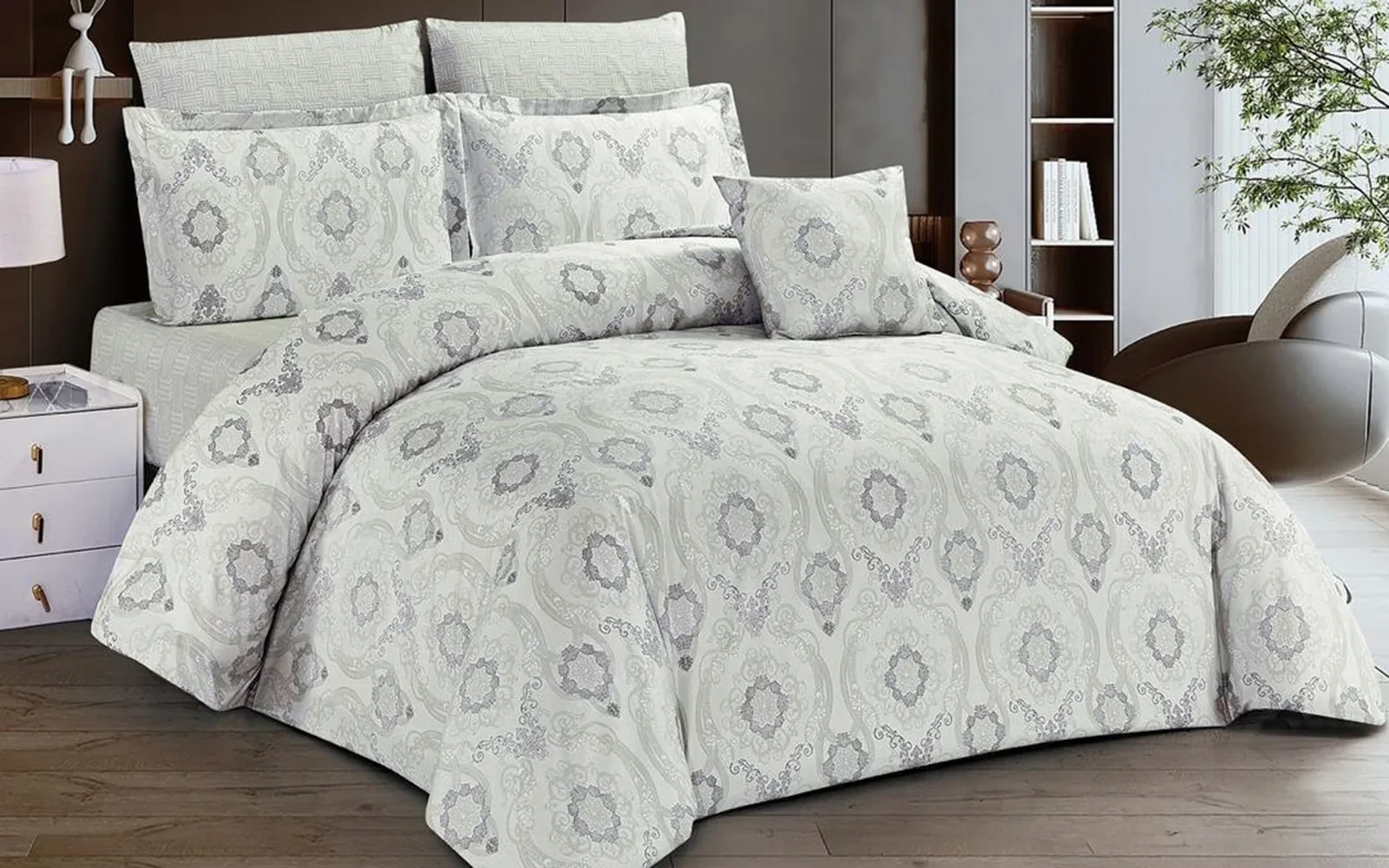 Zamzam Home Printed Comforter Bedding Set 4 PCS - Single Multi Color