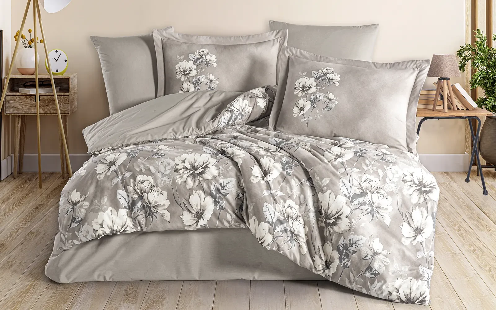 Al Saad Home Turkey Cotton Printed Comforter Bedding Set 4 PCS - Single Multi Color