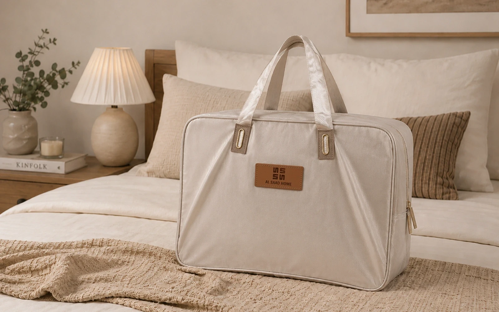 Fiona Cotton Embroidered Duvet Cover Set Without Filling 6 PCS - King White