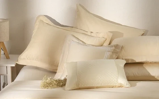 Posh Cotton Jacquard Comforter Bedding Set Box 8 PCS - King Beige