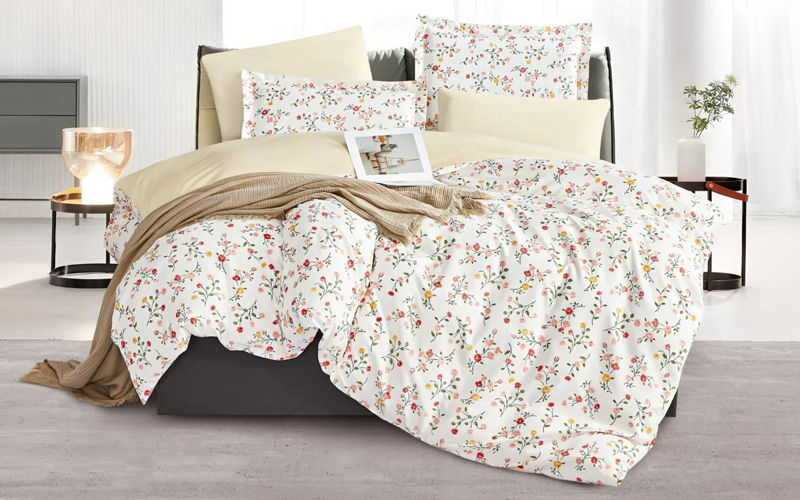 Casa Premium Printed Duvet Cover Bedding Set Without Filling 3 PCS - Single Multi Color
