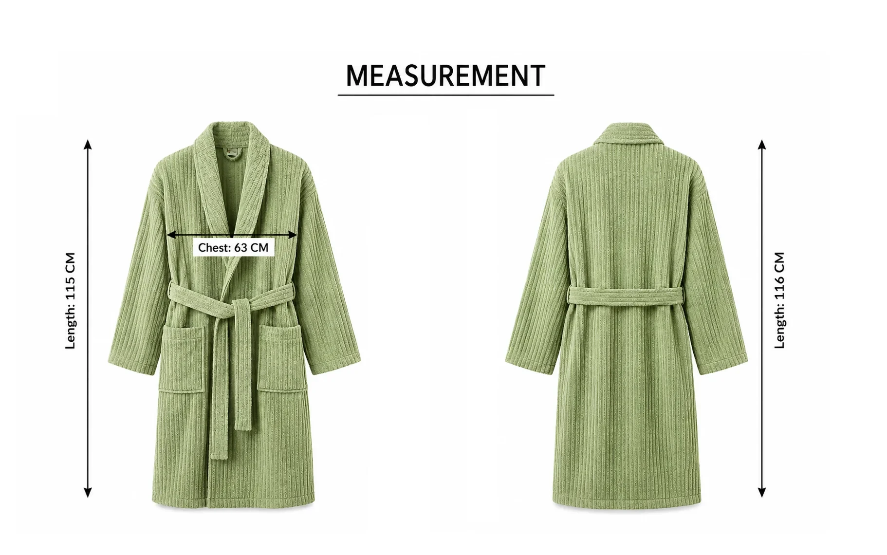 Al Saad Home Cotton Luxury Crinkle Jacquard Bathrobe Set 6 PCS - D.Grey & Pink