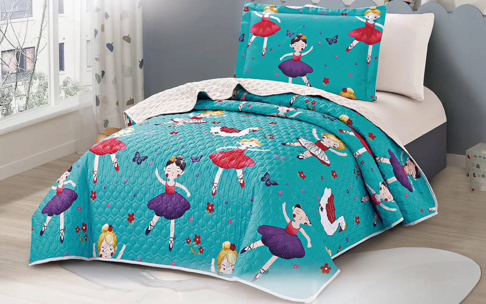 Fero Kids BedSpread 4 PCS - Multi Color