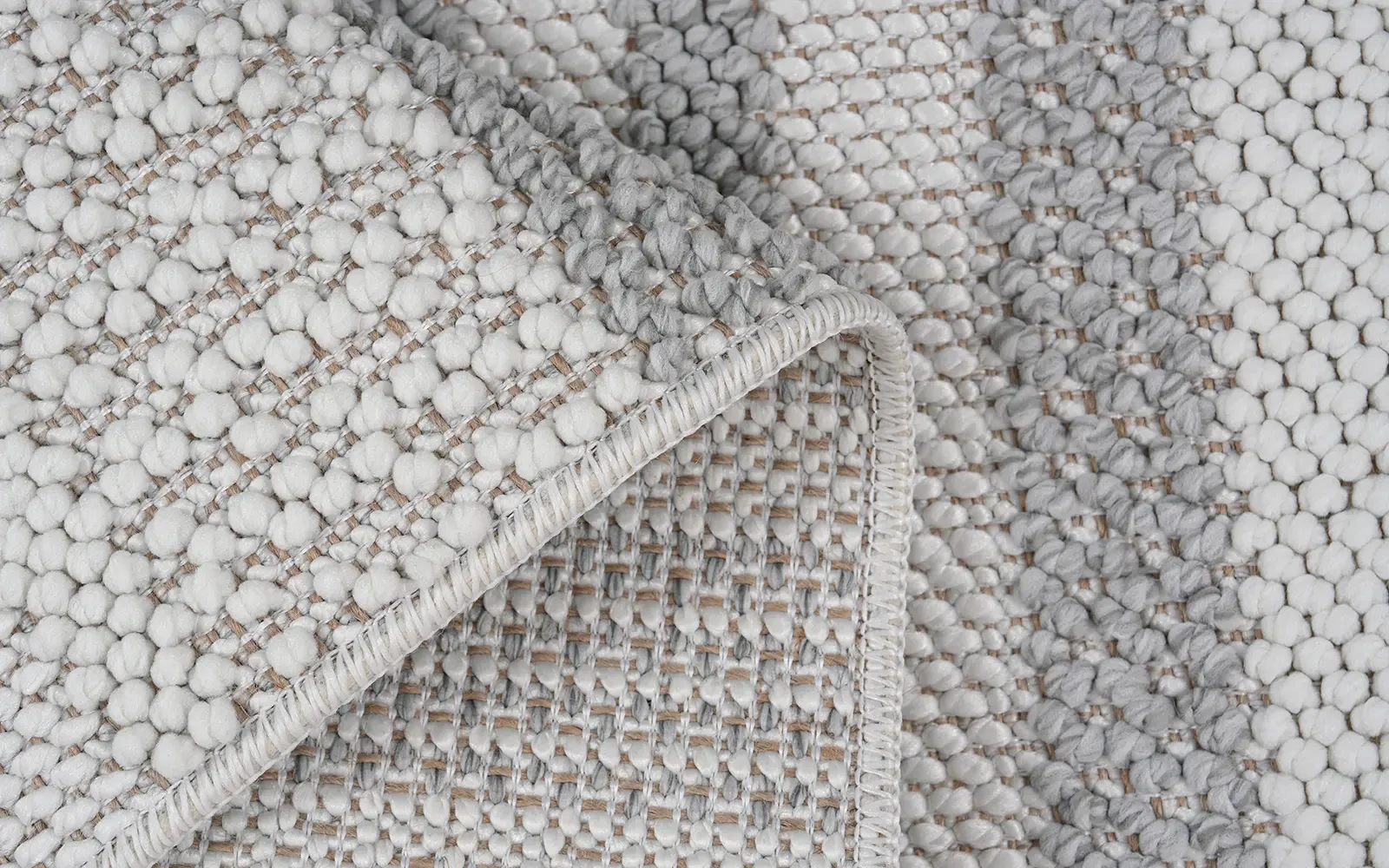 Summer Premium Carpet - ( 60 X 110 ) cm Grey & White