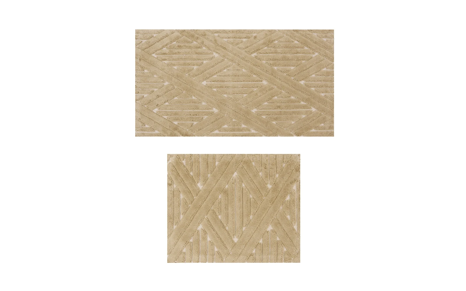 Armada Cotton Turkey Bath mat 2 PC - Beige
