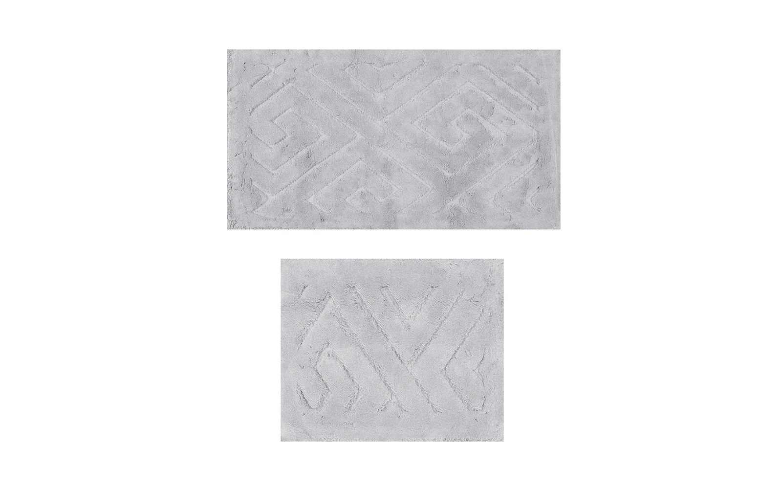 Armada Cotton Turkey Bath mat 2 PC - Grey