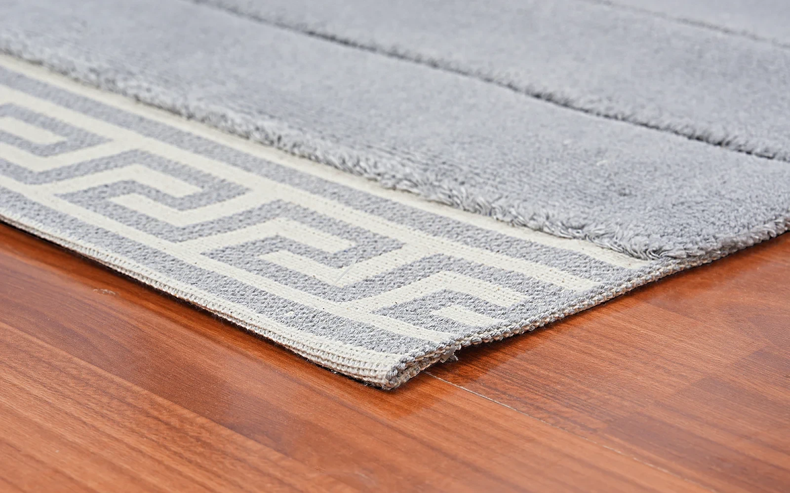Armada Cotton Turkey Bath mat 2 PC - L.Grey & Cream