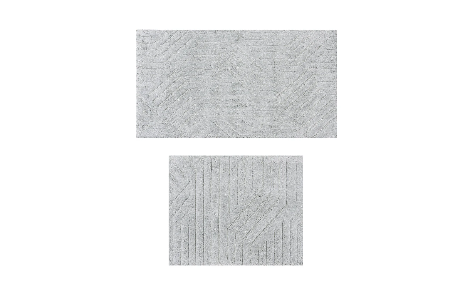 Armada Cotton Turkey Bath mat 2 PC -  Grey