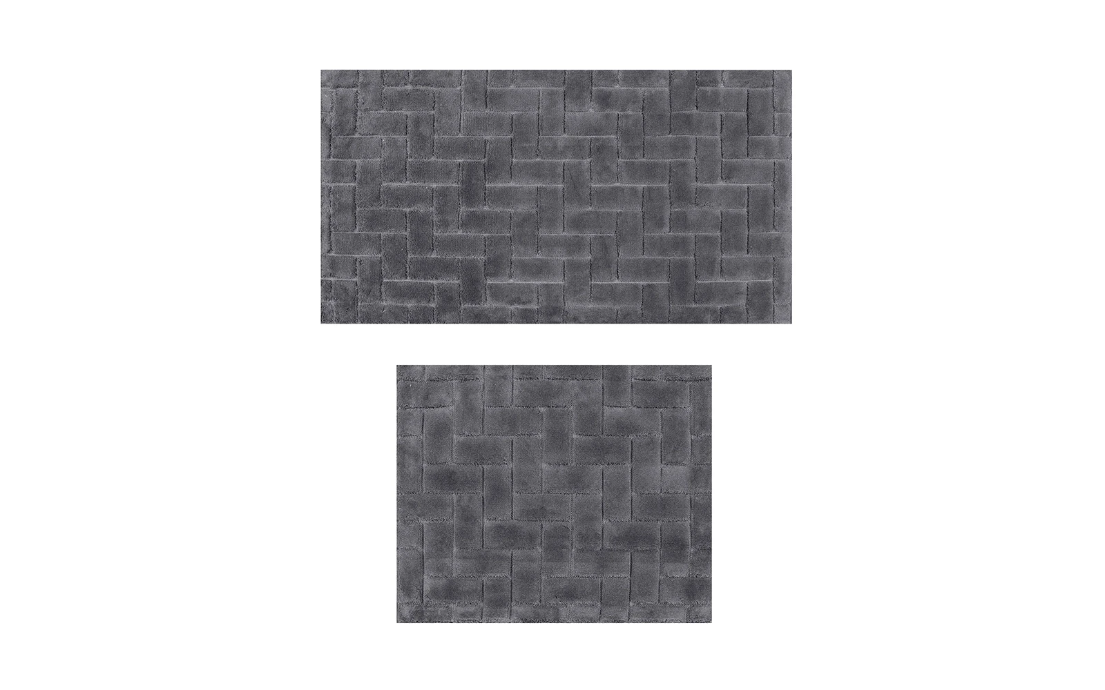 Armada Cotton Turkey Bath mat 2 PC - D.Grey