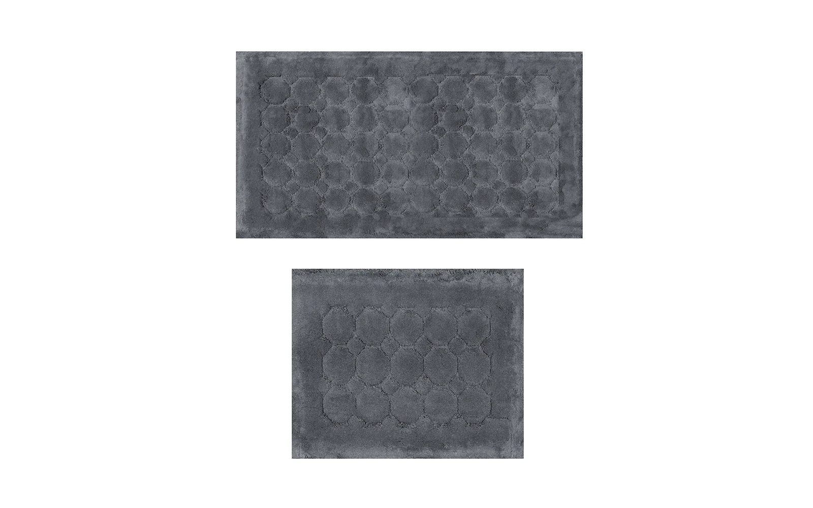 Armada Cotton Turkey Bath mat 2 PC - D.Grey