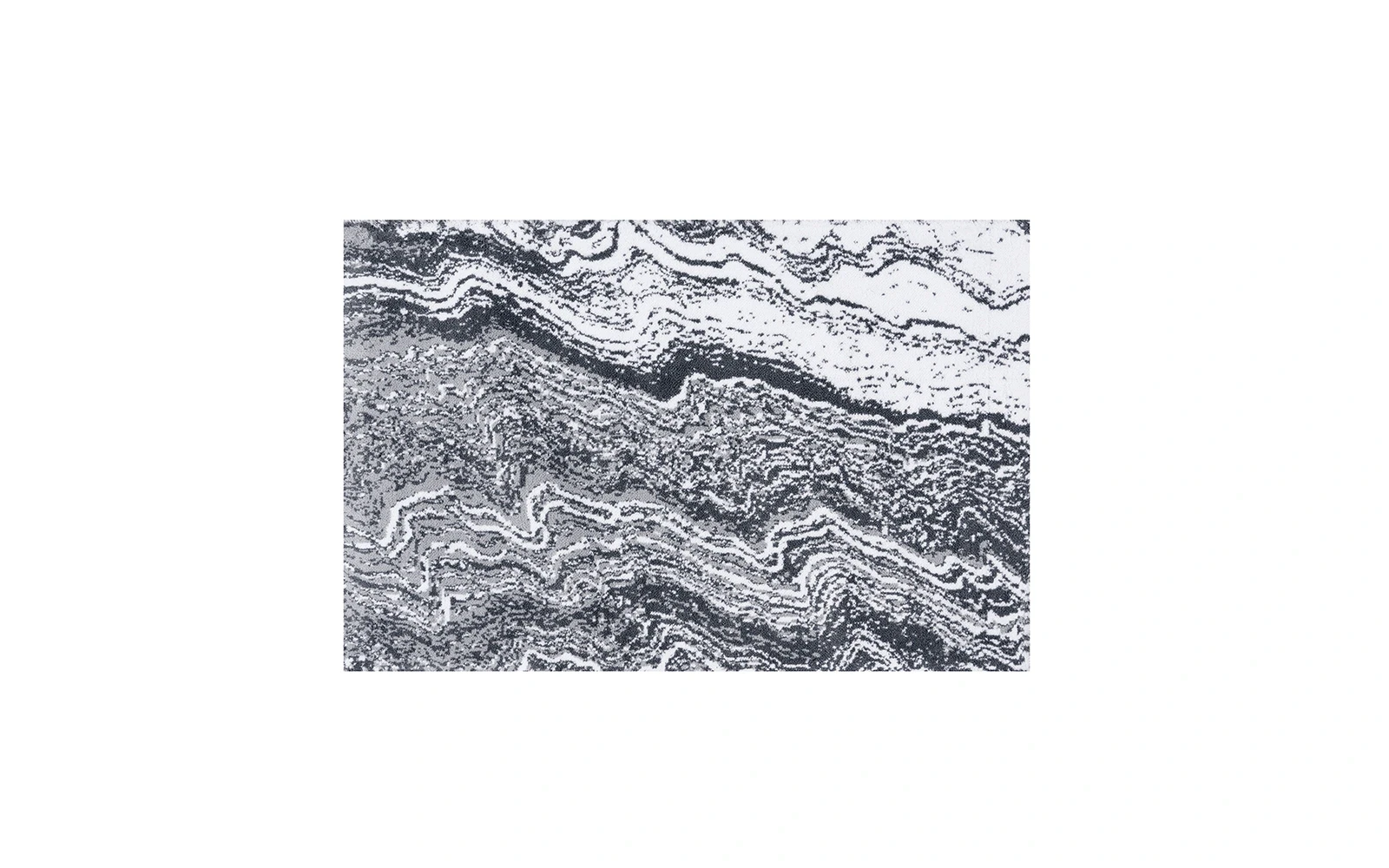 Armada Cotton Turkey Bath mat - White & Grey