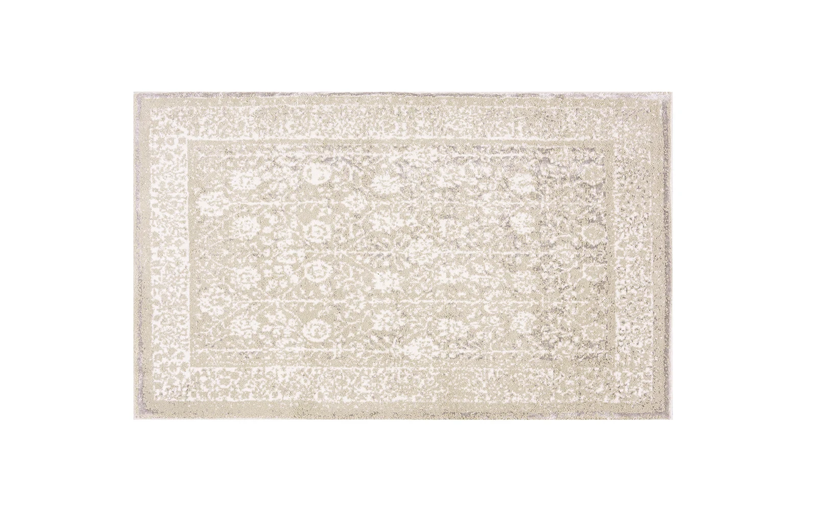 Armada Cotton Turkey Bath mat - Beige & White