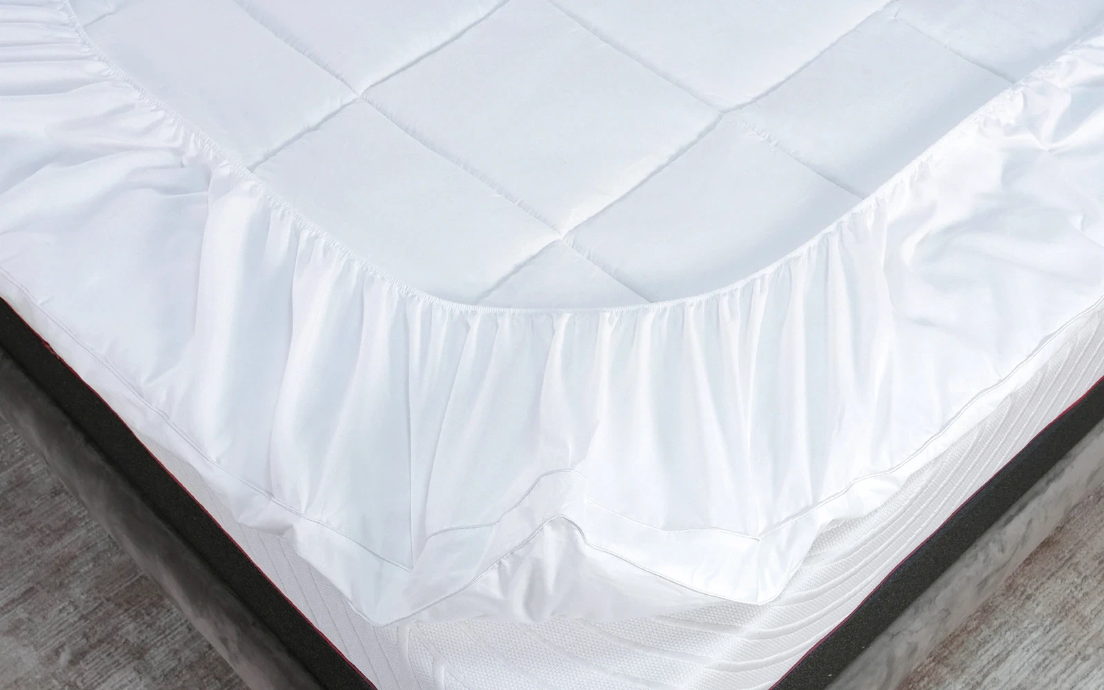 Al Saad Home Cotton Mattress Topper With Fitted sheet - ( 160 X 200 ) cm White