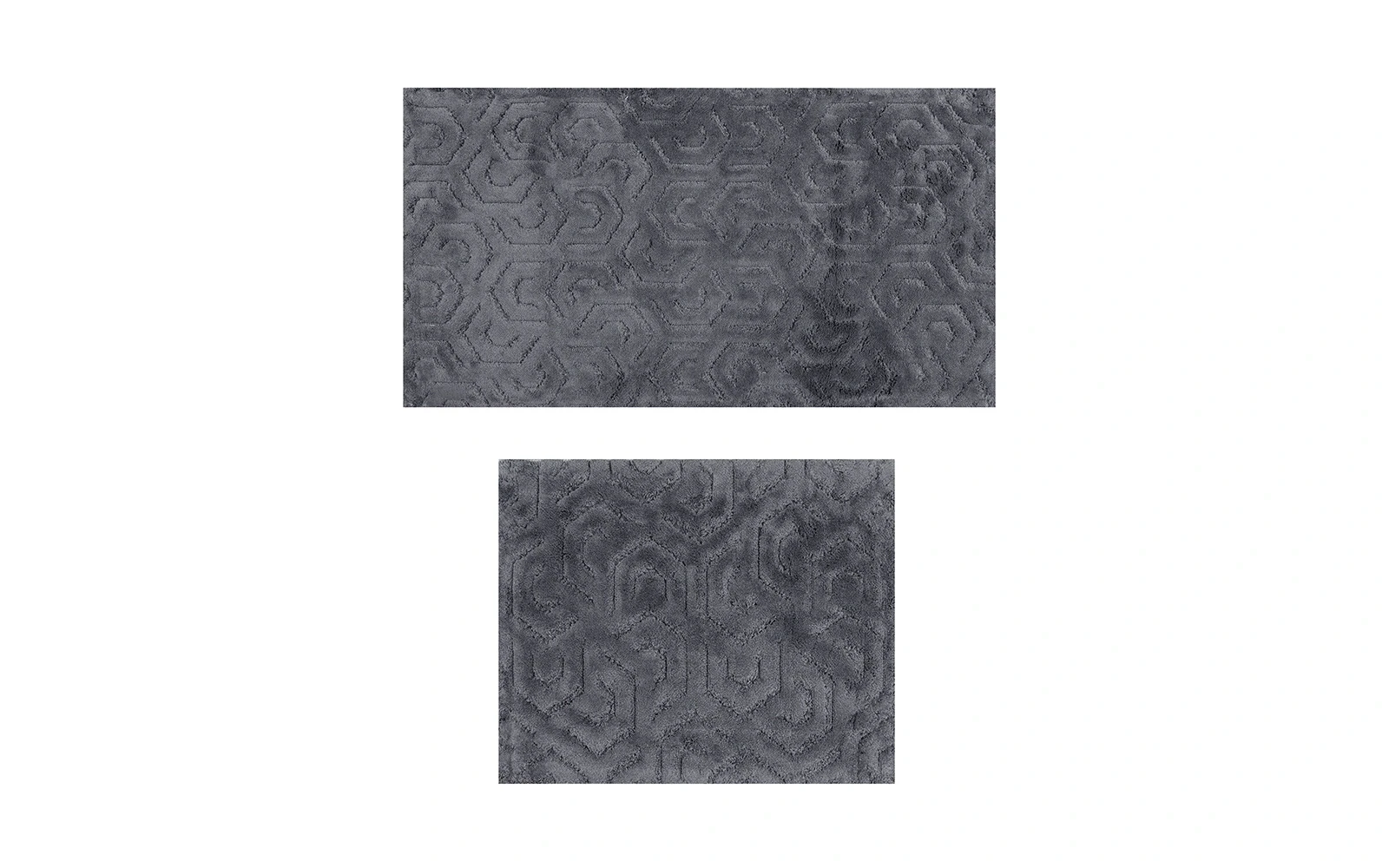 Armada Cotton Turkey Bath mat 2 PC - D.Grey