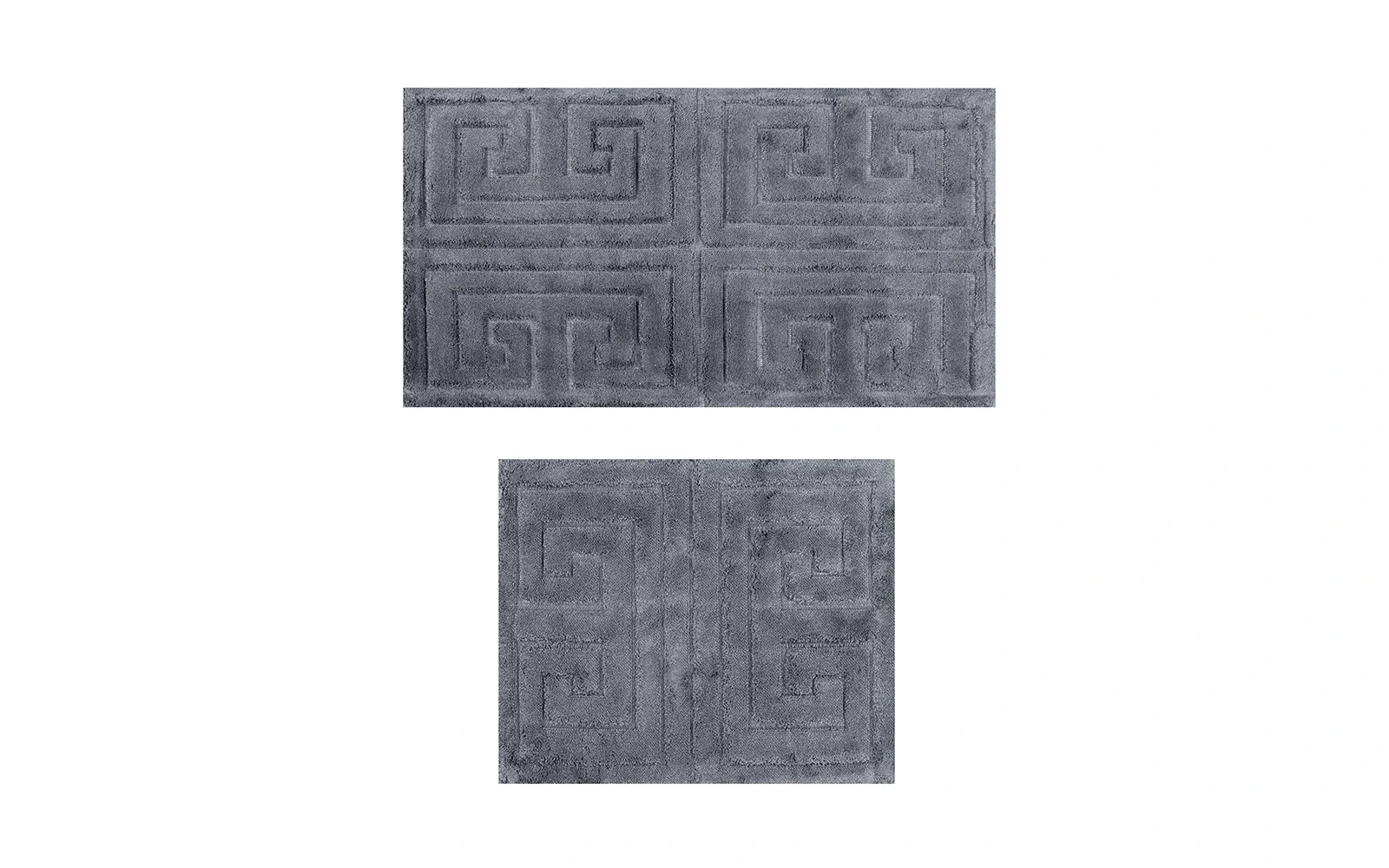 Armada Cotton Turkey Bath mat 2 PC - D.Grey