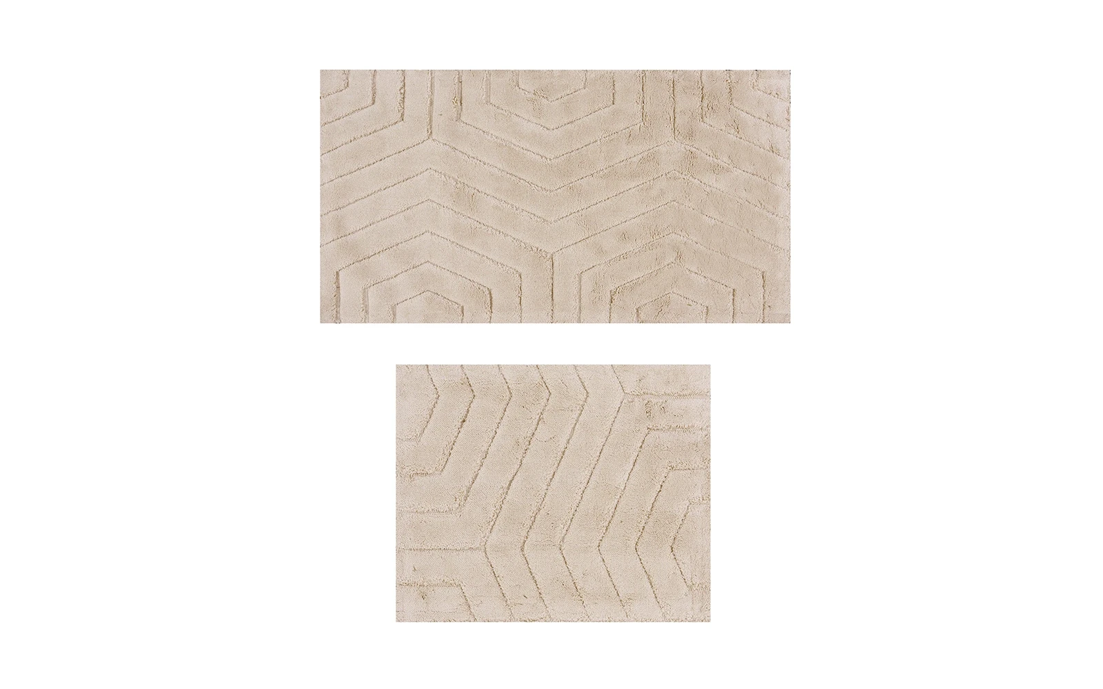 Armada Cotton Turkey Bath mat 2 PC - Beige