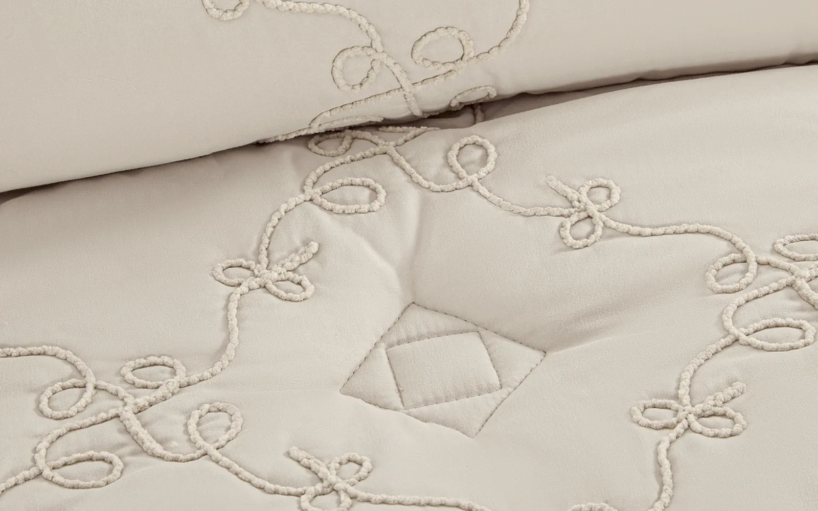 Elyon Comforter Bedding Set 6 PCS - King Beige