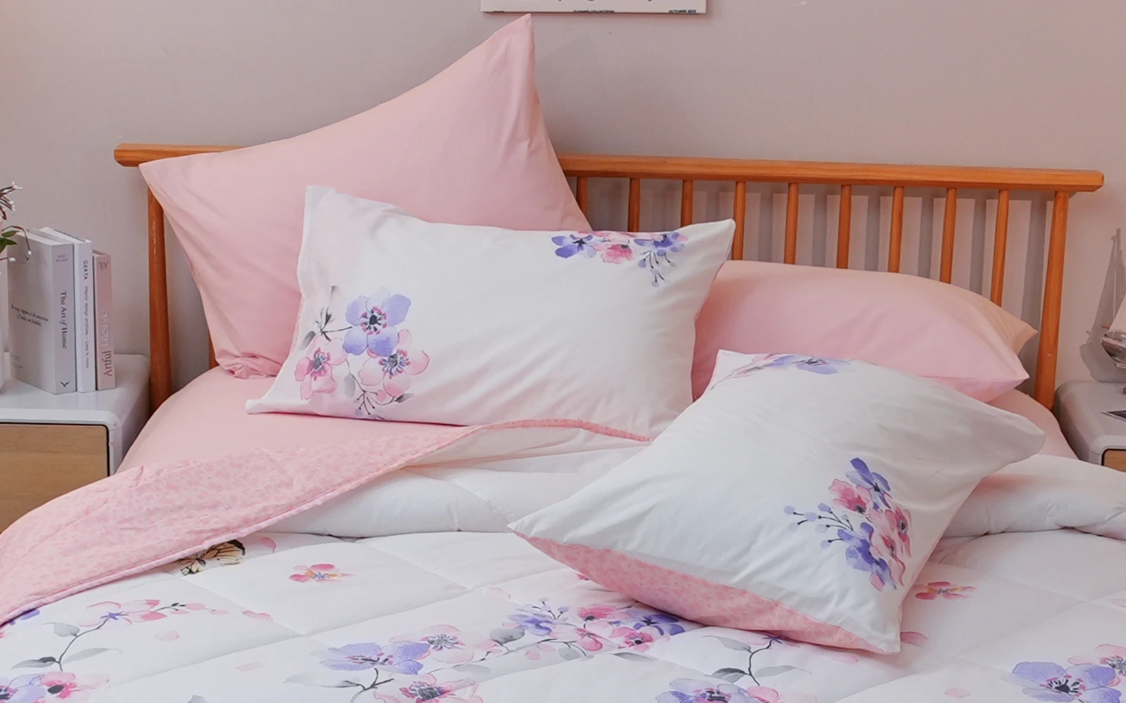 Al Saad Home Turkey Cotton Printed Comforter Bedding Set 4 PCS - Queen Multi Color