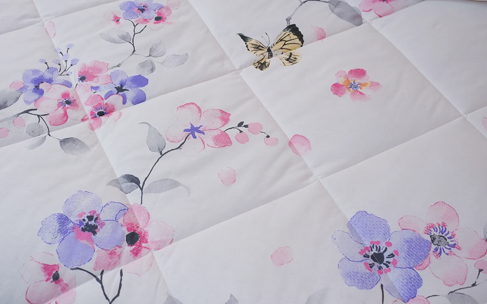 Al Saad Home Turkey Cotton Printed Comforter Bedding Set 4 PCS - Queen Multi Color
