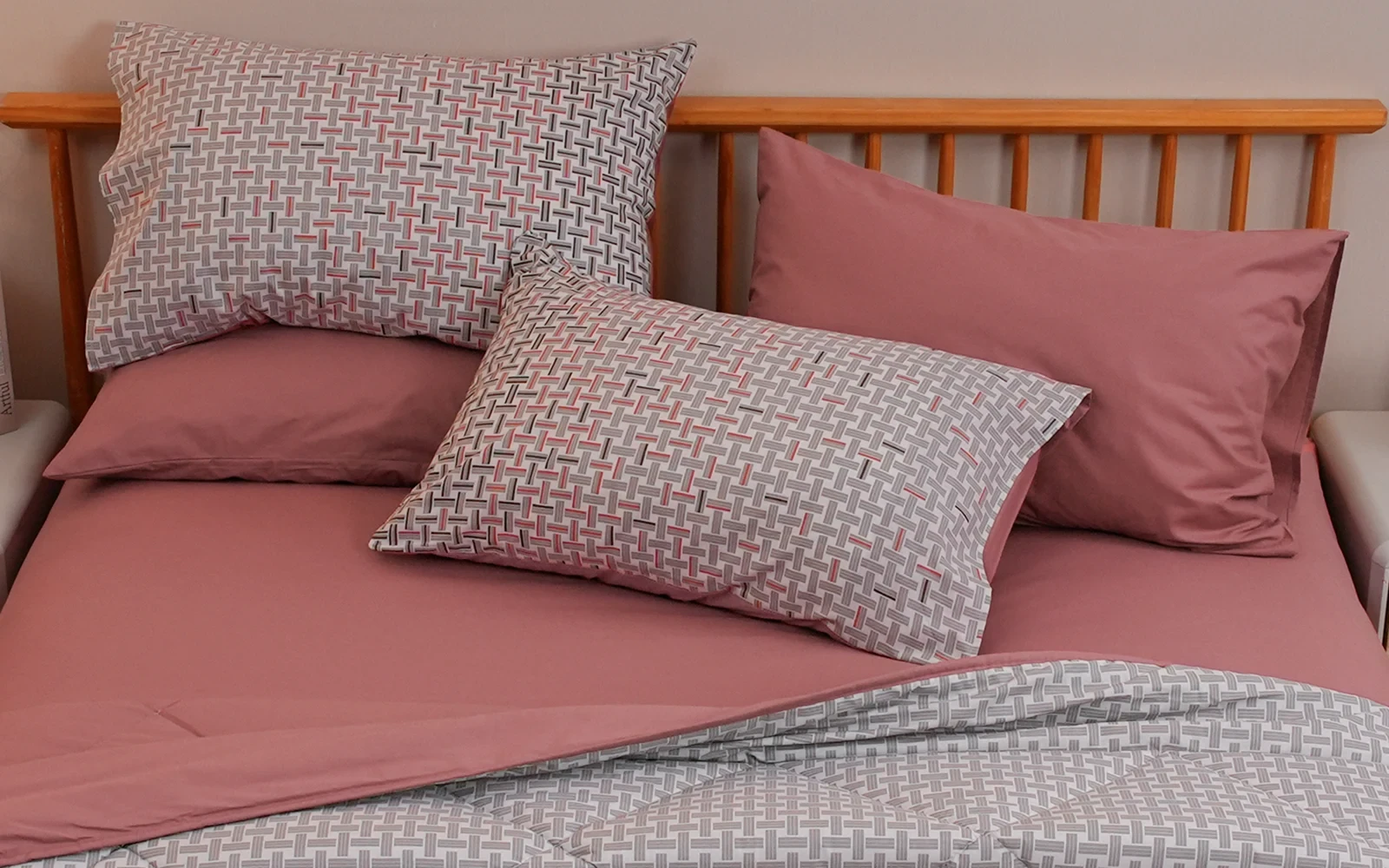 Al Saad Home Turkey Cotton Printed Comforter Bedding Set 4 PCS - Queen Multi Color