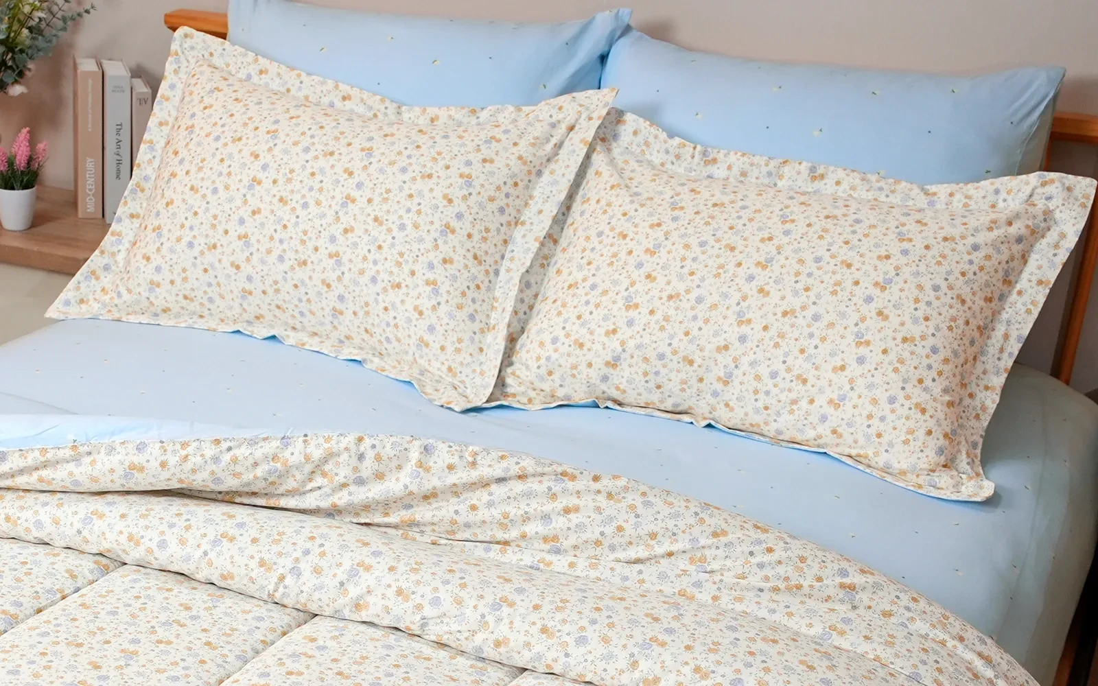 Hena Cotton Printed Comforter Bedding Set 4 PCS - Single Multi Color