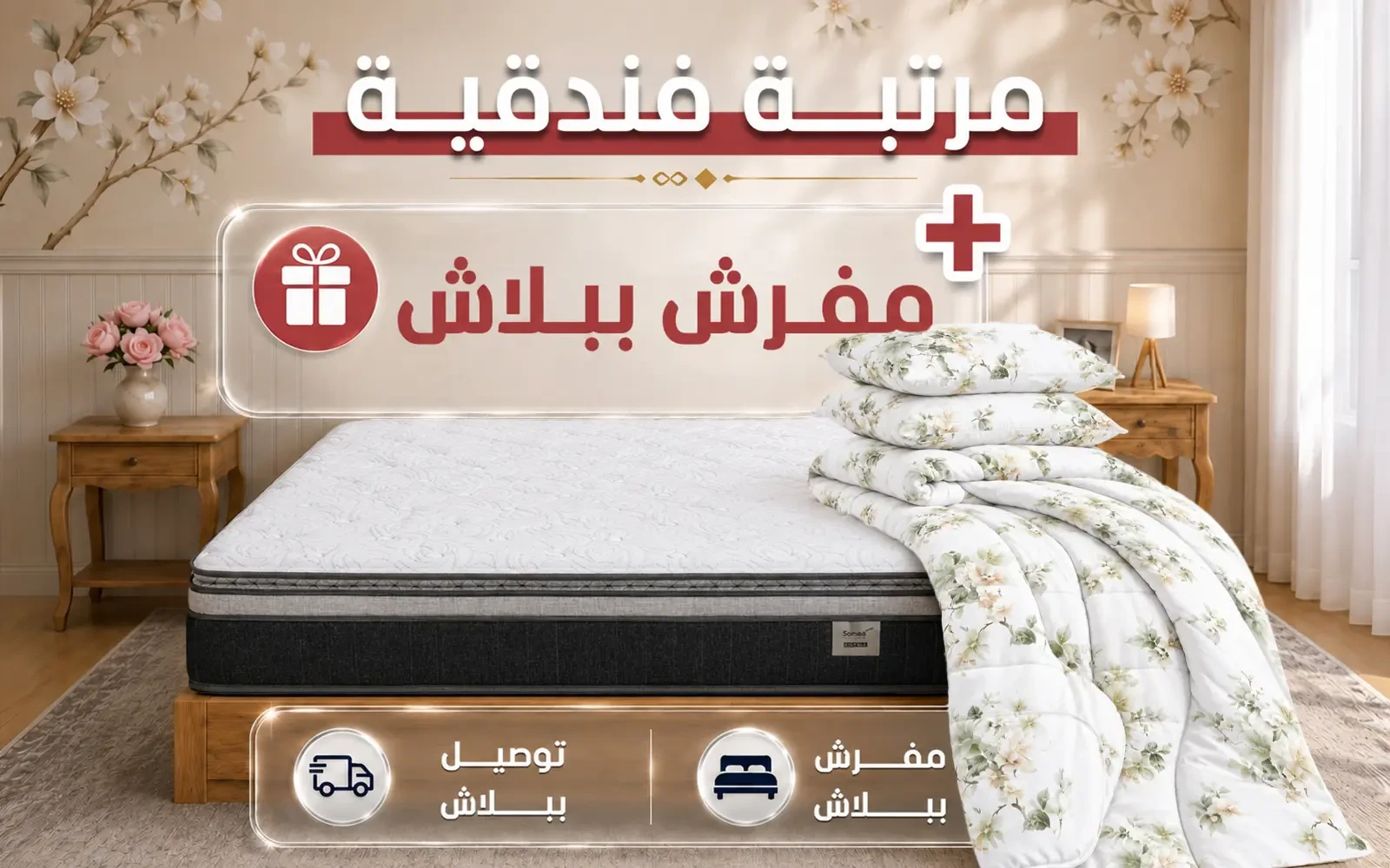 Luxury Secret Mattress ( 120 X 200 ) + Rosalie Comforter Free