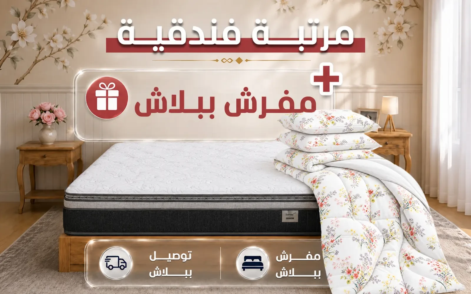 Luxury Secret Mattress ( 120 X 200 ) + Rosalie Comforter Free