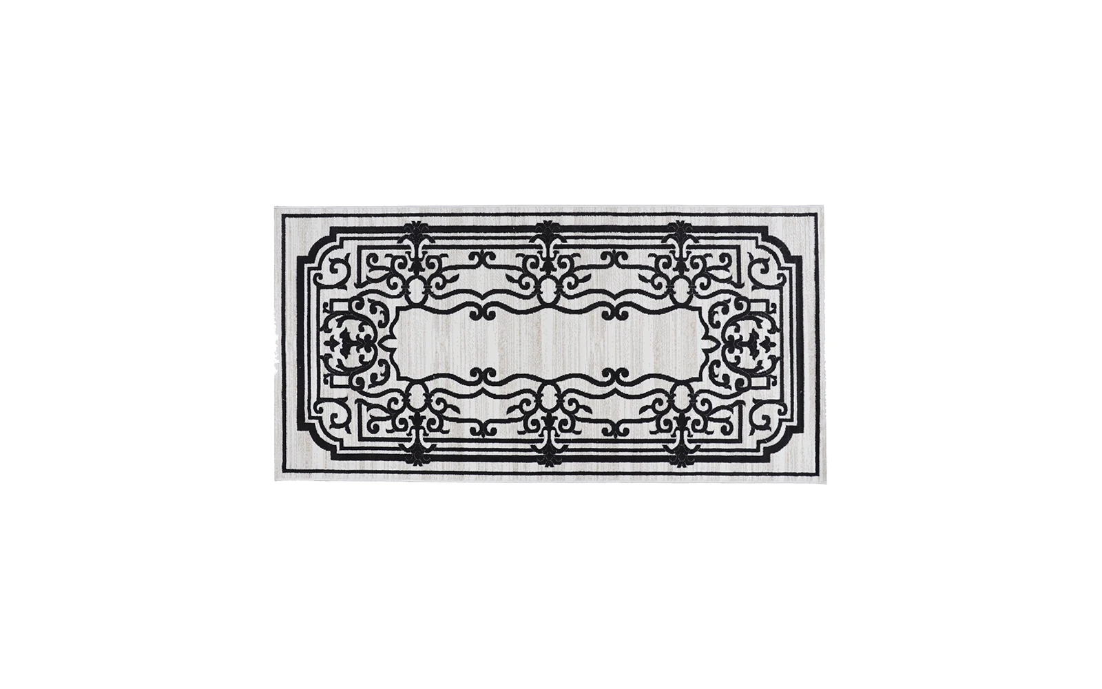 Soft Premium Carpet - ( 100 X 200 ) Cream & Black