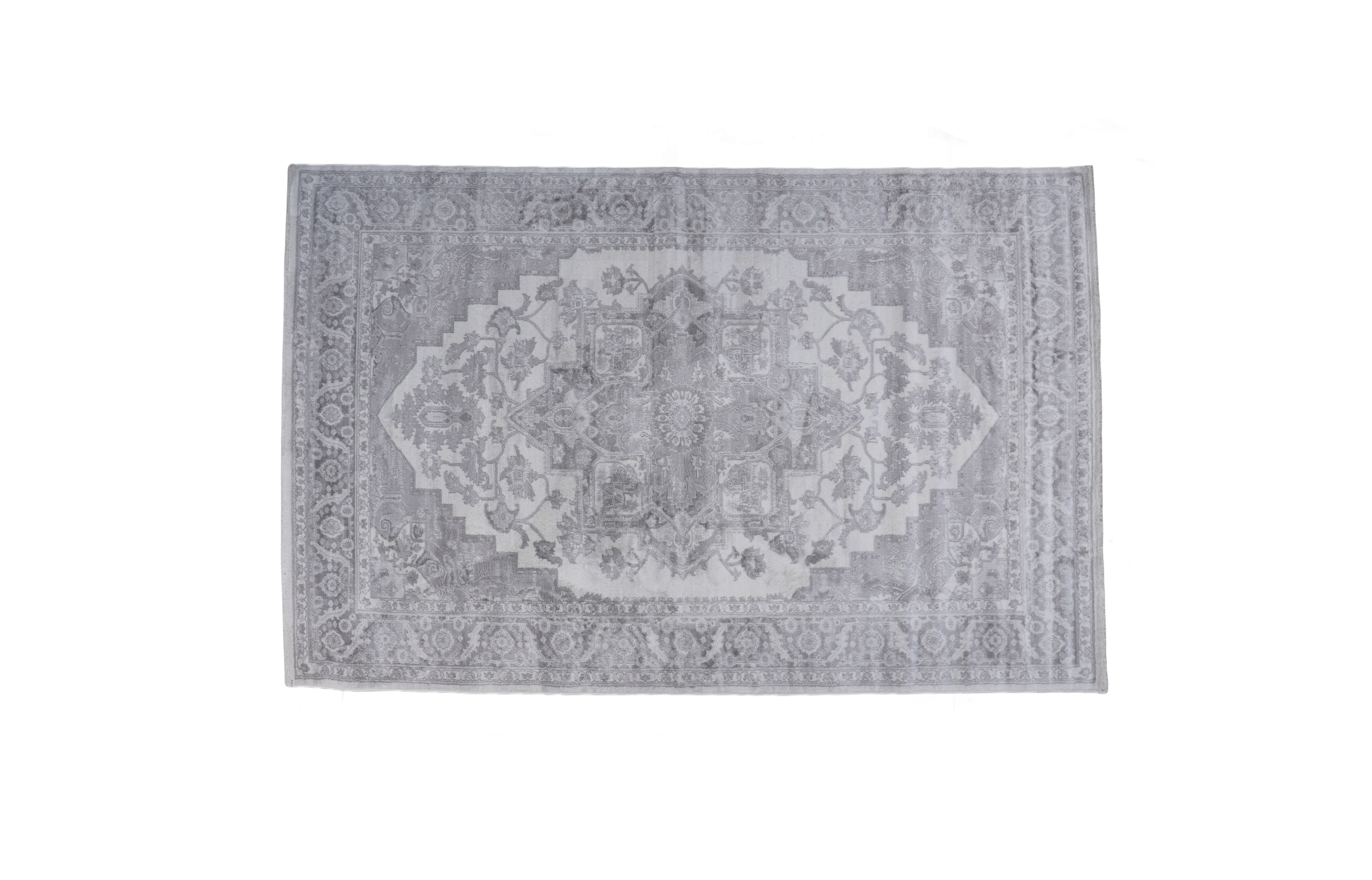 EDA Premium Carpet - ( 200 X 290 ) D.Grey & Cream