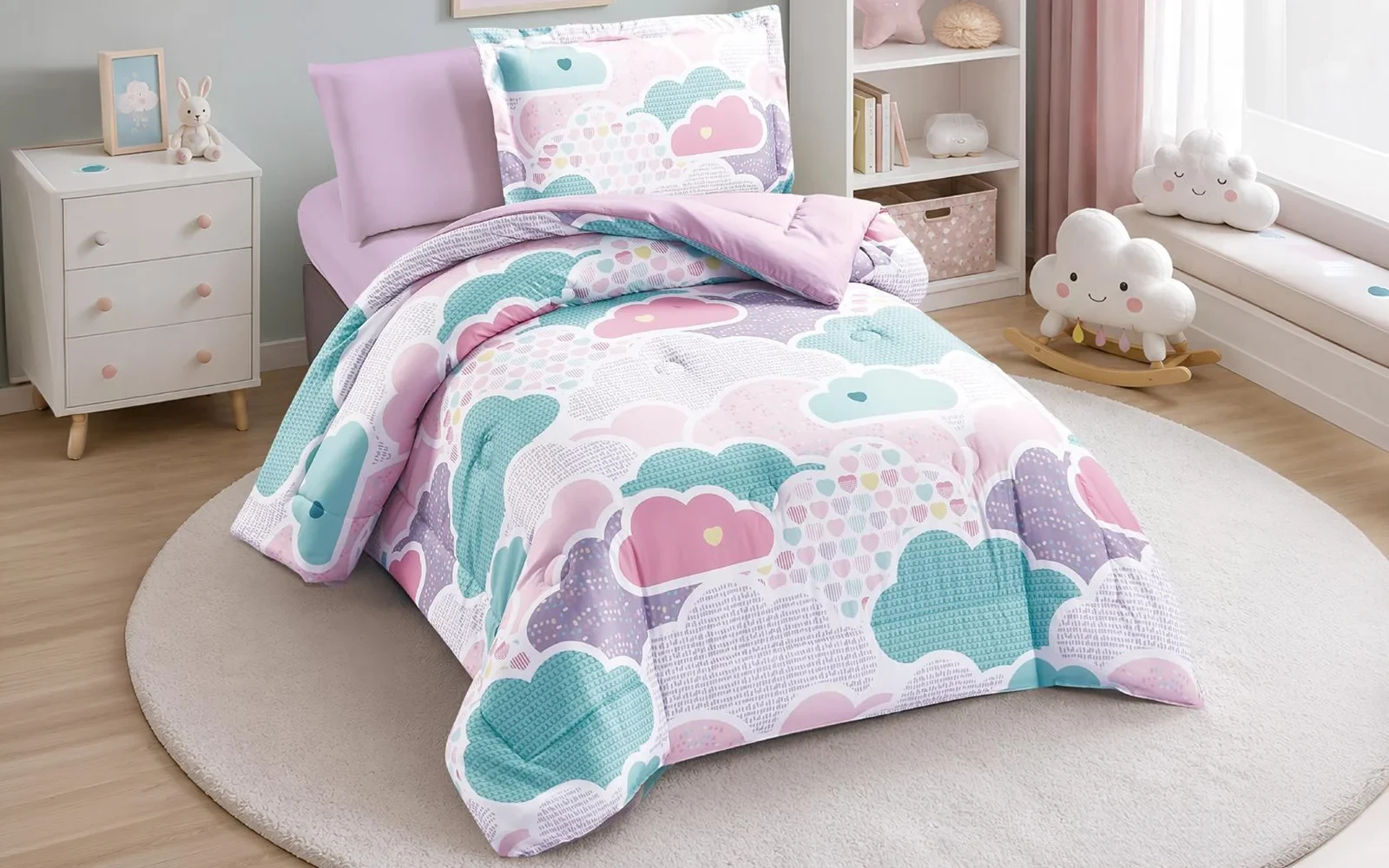 Honey Kids Comforter Bedding Set 4 PCS - Multi Color